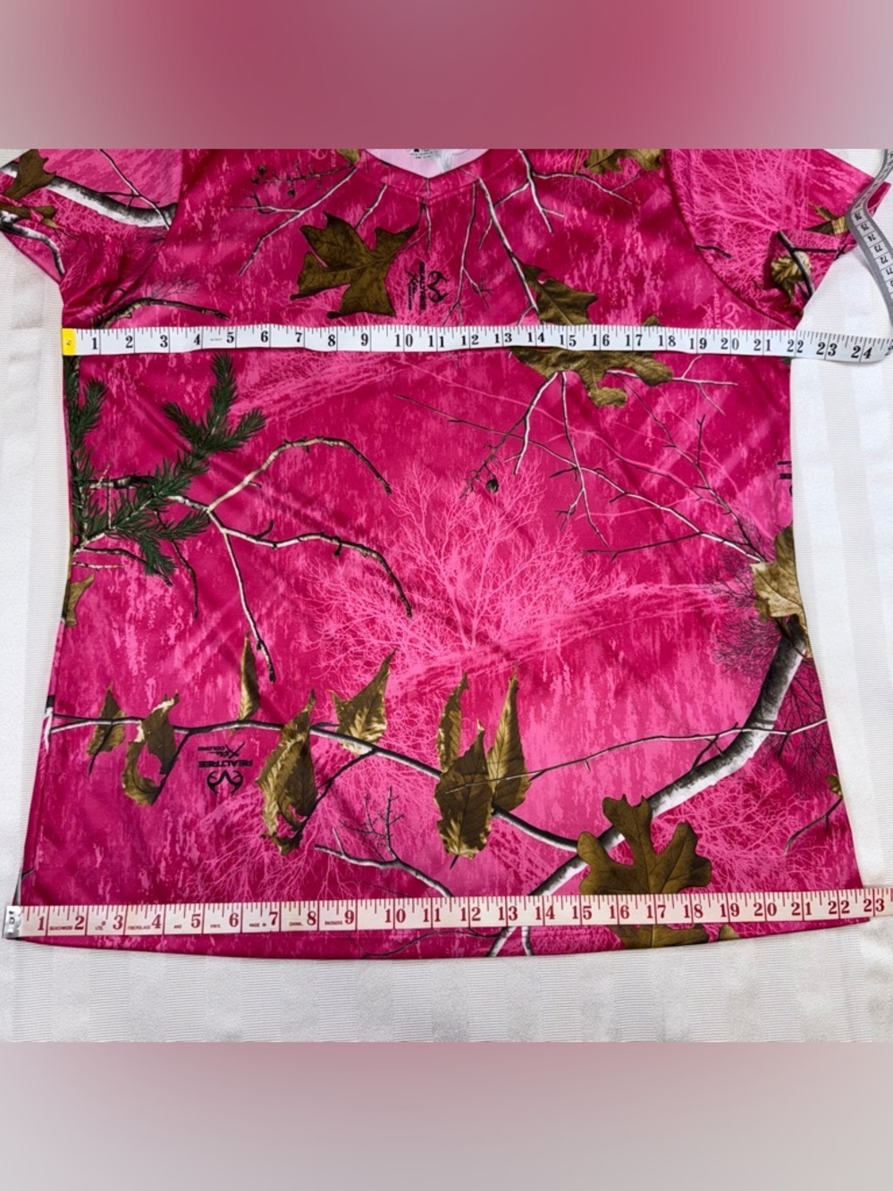 Realtree Pink Camo Performance Tee Shirt Women’s Plus Size 1X 16W Outdoors - Picture 6 of 13
